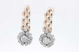 2.32cttw Diamond Drop Stud Earrings In 14k Yellow Gold 6.7 Grams Eb0826lixzsa