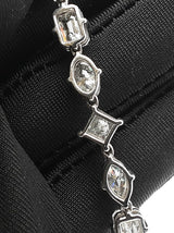 11.53 Cttw Mixed-cut Diamond & 95% Platinum Tennis Bracelet 19.7 Grams 7.5 Inch Fw0626ixzxdu