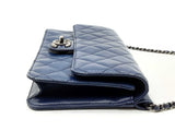 Chanel Crossing Times Mini Flap Bag In Navy Blue Quilted Lambskin Fw0125lcxzdu