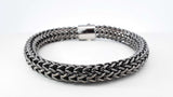 John Hardy Icon Chain Bracelet In Sterling Silver & Black Sapphire 89.8 Grams 9.25 Inch Fw0626wxzdu