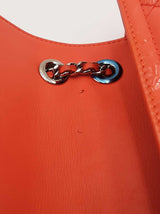 Chanel Timeless Quilted Orange Patent Leather Flap Shoulder Bag Eb0826oxxzsa