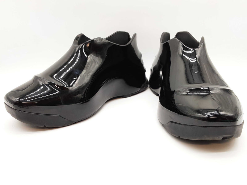Givenchy Shiny Monumental Mallow Black Rubber Shoes Size Eu 46 Do0325pxzde