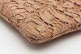 Dolce & Gabbana Floral Lace Overlay Satin Clutch Eb0826rxsa