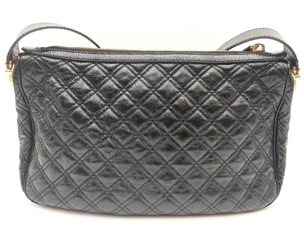 Marc Jacobs Ursula Black Quilted Patent Leather Hobo Bag Do0925rxde