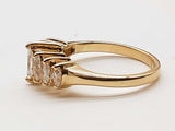0.32 Cttw Natural Diamonds 14k Yellow Gold 3.5g Ring Size 8 Do0426oride