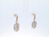 Diamond, Quartz, & 14k Yellow Gold Drop Earrings 4.4 Grams Fw05260olrdu