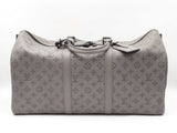 Louis Vuitton Monogram Shadow Keepall Bandoulière 50 In Anthracite Gray Leather Fw0826lzxzdu