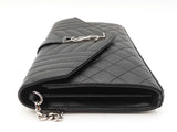 Yves Saint Laurent Caviar Envelope Black Bag Sd0526crzdu