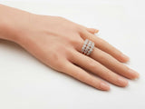 1.14 Cttw Diamond & 14k Rose Gold Multi Halo Ring 7.7 Grams Size 10 Fw0726erxdu