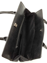 Gucci Horsebit Chain Bag In Black Monogram Canvas & Leather Fw0626lordu