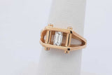 0.20ctw Emerald Cut Diamond Ring In 18k Yellow Gold 6.9 Grams Size 6 Eb0426rxzdu