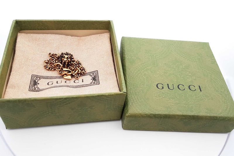 Gucci Lion Head Bracelet 8 Grams 8 Inch Eb1124lrxdu