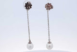 Tiffany & Co. Pearl Drop Stud Earrings In Sterling Silver 1.7 Grams Eb0226lxzde