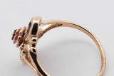 0.01ctw Diamond 10k Tricolor Gold Ring 3.3 Grams Size 8.25 Eb0526lrxsa