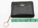 Kate Spade Dark Green Leather Square Zippy Keychain Wallet Do0926lxde