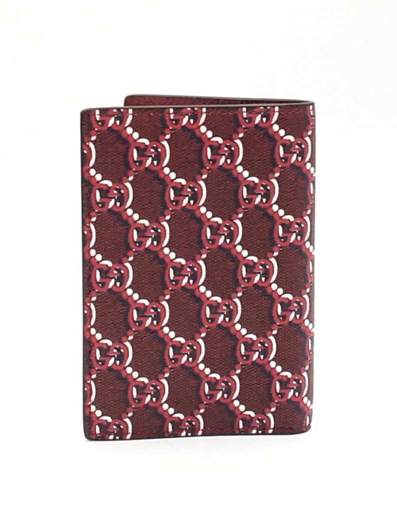 Gucci Passport Case In Gg Shadow Coated Canvas & Leather Fw0825oxzdu