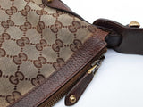 Gucci 144011 Pelham Studded Gg Canvas Leather Web Hobo Bag Do1124wxzde