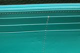 Tiffany & Co. Green Leather Turnlock Wallet With Chain Eb0626lrxde