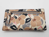 Kate Spade Cameron Breezy Floral Purple Tan Large Slim Bilfold Wallet Do0426lrde