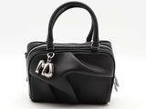 Marc Jacobs Small Wave Leather Top Black Handbag Aa0726lzxsa