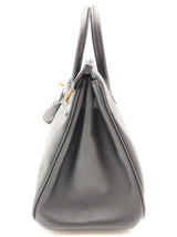 Hermes Birkin 25 Noir Black Swift Gold Hardware Handbag Do1125lirxzde