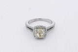 0.5cttw Diamond Ring In 14k White Gold 3 Grams Size 4 Eb0926crxsa