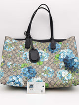 Gucci Gg Supreme Monogram Canvas Blooms Reversible Tote Bag Eb1024pxzsa