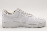 Nike Air Force 1 White Leather Sneakers Size 7 Dd8959-100 Eb0226orsa