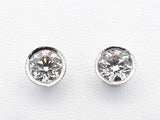 2.0 Cttw Diamond & 18k White Gold Stud Earrings 5 Grams Fw1124lrxdu
