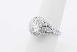 1.77cttw Diamond Ring In 18k White Gold 5.7 Grams Size 7 Eb0326pxxzsa