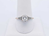 0.98 Cttw Diamond & 18k White Gold Ring With Gia Cert 3 Grams Size 8.75 Fw1224lexzdu