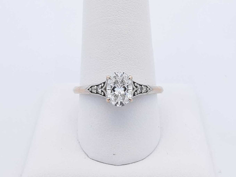 0.98 Cttw Diamond & 18k White Gold Ring With Gia Cert 3 Grams Size 8.75 Fw1224lexzdu