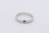 14k White Gold Wedding Band Ring 3.4 Grams Size 9.25 Eb0626lrxsa