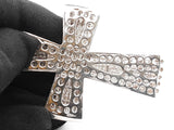 7.24 Cttw Diamond & 14k White Gold Cross Pendant 27.6 Grams Fw0725orzxdu