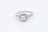 1.0ctw Diamond Ring In 14k White Gold 3.5 Grams Size 5.5 Eb0225lxxzsa