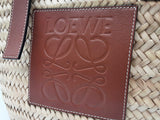 Loewe Palm Leaf And Calfskin Basket Bag Sd1026wxzde