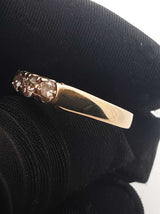 0.60 Cttw Diamond & 14k Yellow Gold Four Stone Ring 5 Grams Size 6.25 Fw0926rxzdu