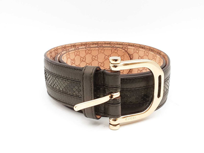 Gucci Snakeskin Belt Hs0624lxzsa