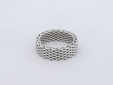 Tiffany & Co. Somerset Mesh Ring 7.7 Grams Size 6.5 Aa0726lzxsa