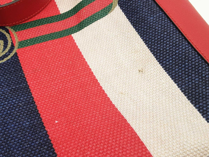 Gucci Sylvie Stripe Tote Multi-color Aa0425pzxsa
