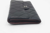 Chanel Quilted Black Lambskin Flap Wallet Eb0526irxdu