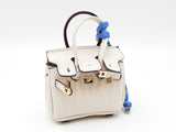 Mini Exquisite Bag Charm In Ivory Fw0825idu
