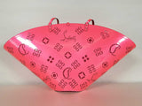 Christian Louboutin Loubifever Fluo Pink Leather Tote Bag Sd1225izxde