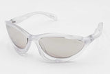 Prada Spr A23 Frosted Crystal Sunglasses With Mirror Lenses Eb1225ixdu