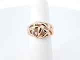 14k Yellow Gold Woven Dome Ring 4.2 Grams Size 5.75 Fw0526ozxdu