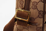 Gucci Gg Canvas Half Moon Pochette Shoulder Bag Eb0826wxzde