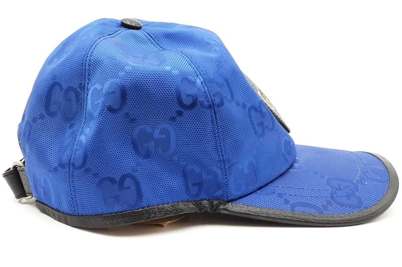 Gucci Off The Grid Blue Baseball Hat Size M 58cm Eb1125lrxdu