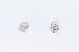 0.4ctw Diamond Stud Earrings In 14k White Gold 0.7 Grams Eb0325lxzdu