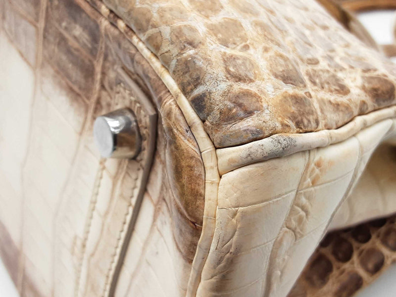 Hermes Birkin 30 Himalayan Beige Niloticus Croc Palladium Handbag Do1025crxzxde