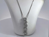 2.10 Cttw Diamond 14k White Gold 6 Grams Pendant Chain 16 In Aa0925pzxsa